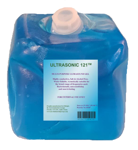A bottle of UltraSound Gel, showcasing its clear, hypoallergenic formula for precise medical imaging procedures.